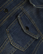 Double-belt denim jacket