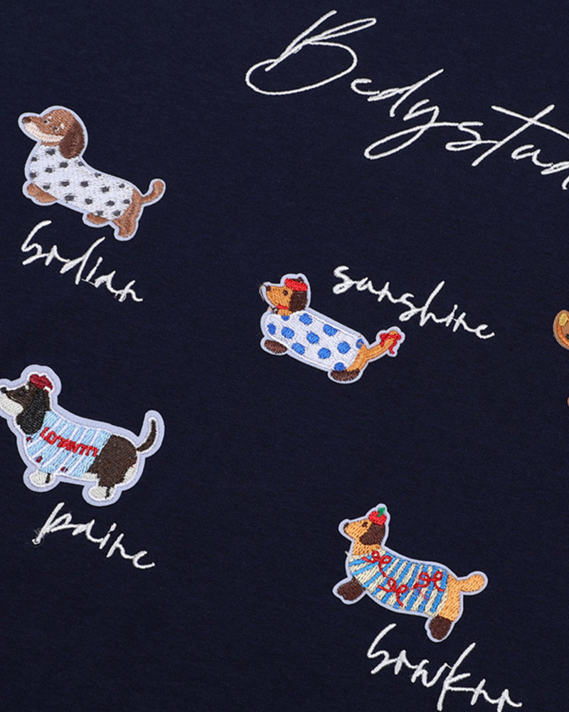 Cartoon loose short sleeves