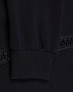 Hooded jacket with large zipper