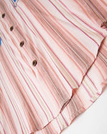 줄무늬 자수 긴팔 셔츠