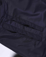Faux-layered hooded jacket with paneling