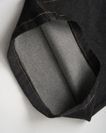 Paneled casual denim trousers