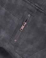 Stand-collar zip-up jacket