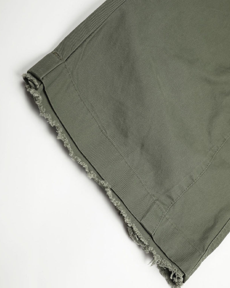 Color-block casual cargo pants