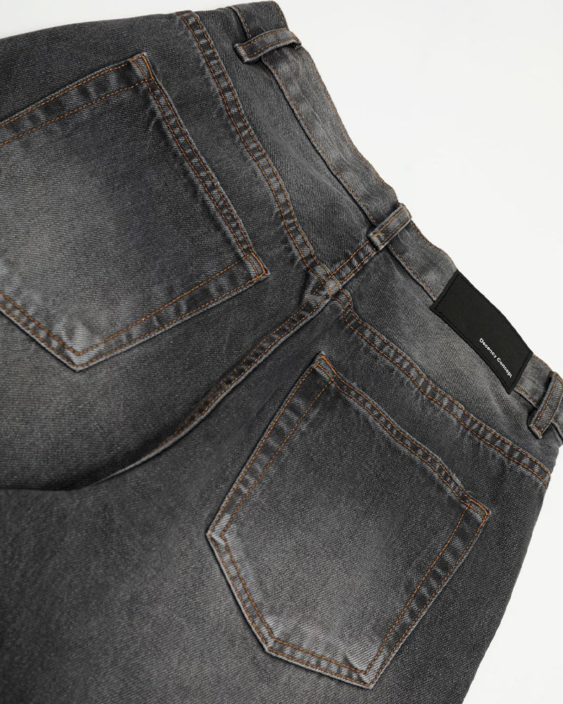 Distressed versatile trousers