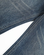 Washed straight-leg trousers