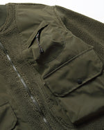 ラムウールの厚手コットンコート