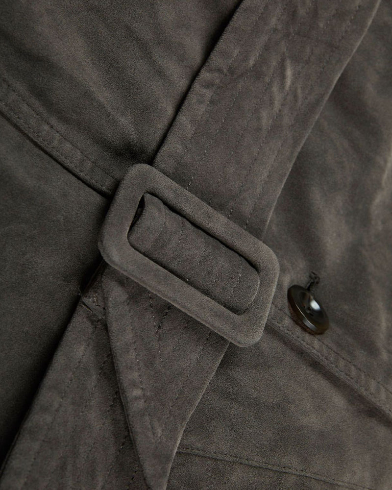 Double-breasted trench coat