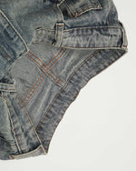 Paint-splatter wash jeans