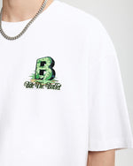 Letter B loose short sleeves