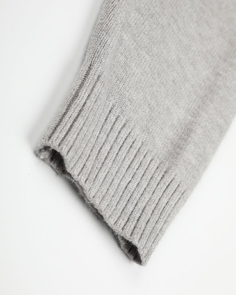 Casual zip-up sweater