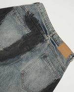 Paint-splatter wash jeans