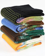 カラーストライプコントラストソックス