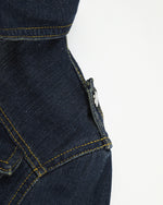 Double-belt denim jacket