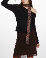 スカーフカラーギャルトップス