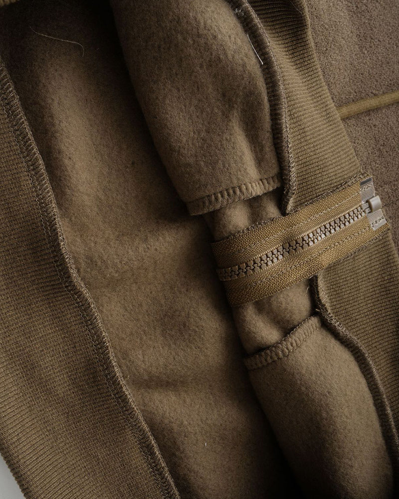 Hooded sweatshirt jacket