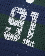 透かしプリントセーター