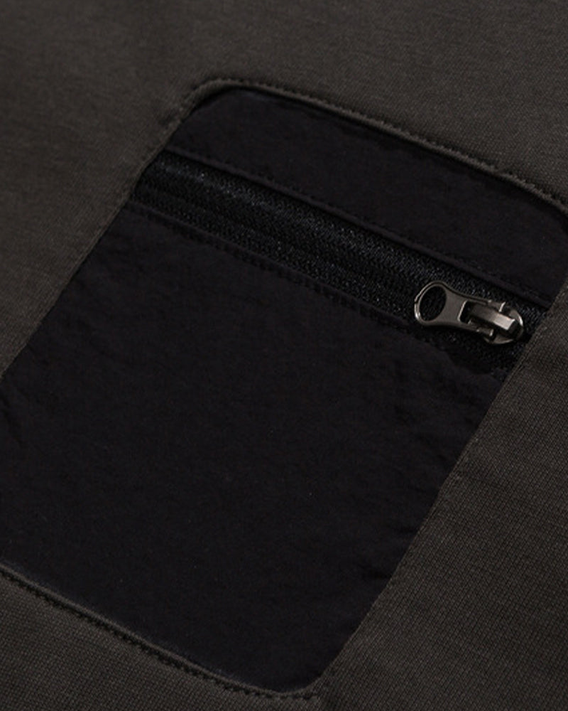 Spliced workwear short sleeves