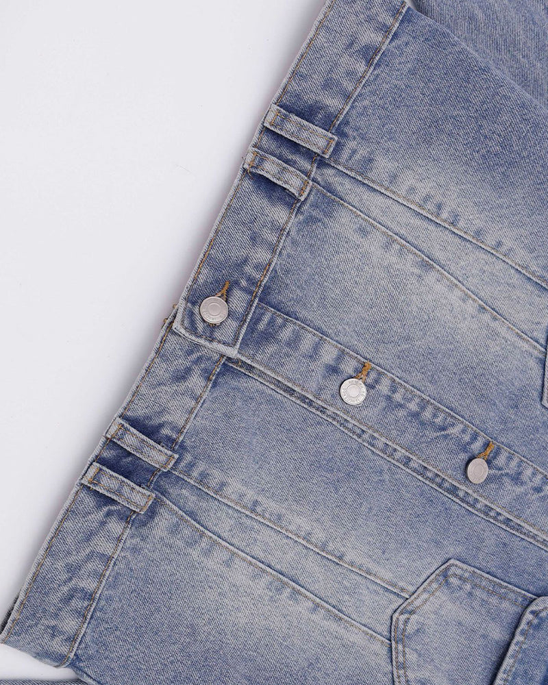 Multi-pocket denim jacket