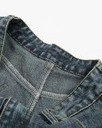 Vintage graphic denim shorts