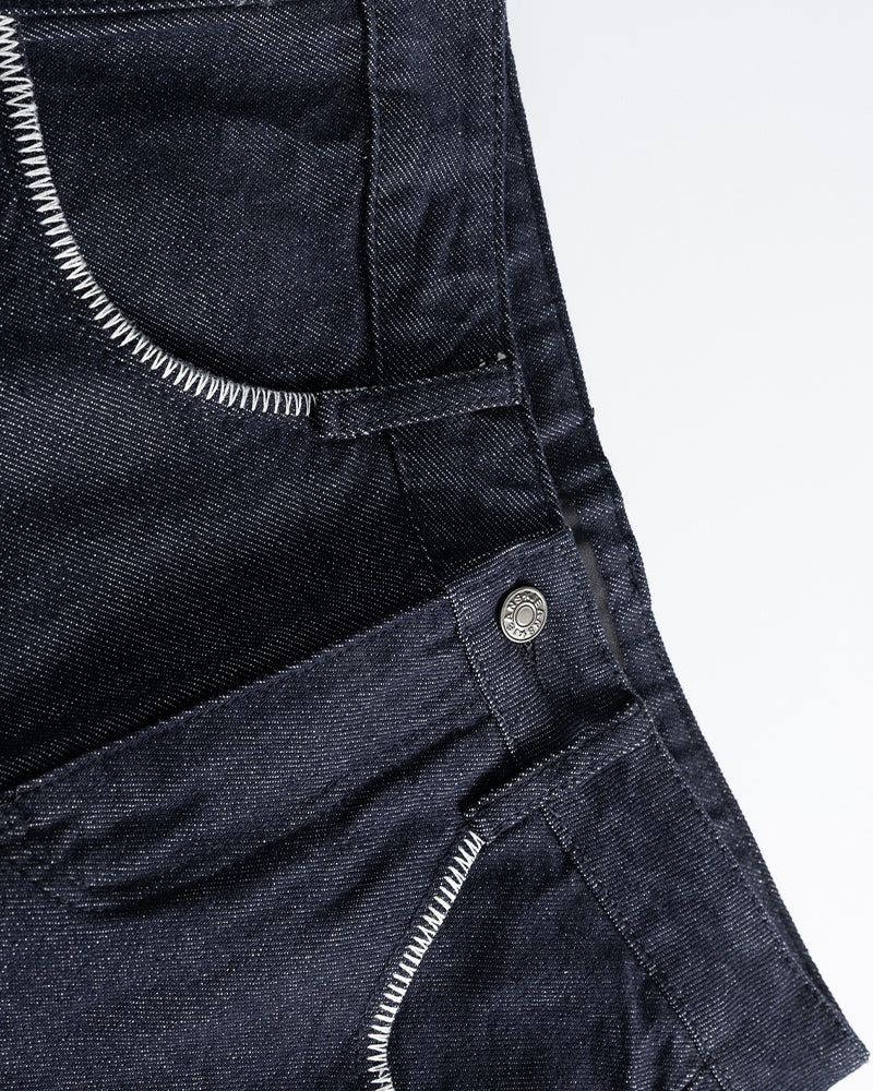 Loose-fit denim trousers