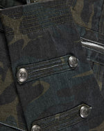 Double-breasted stand-collar jacket