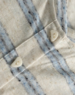 Striped long-sleeve Henley shirt