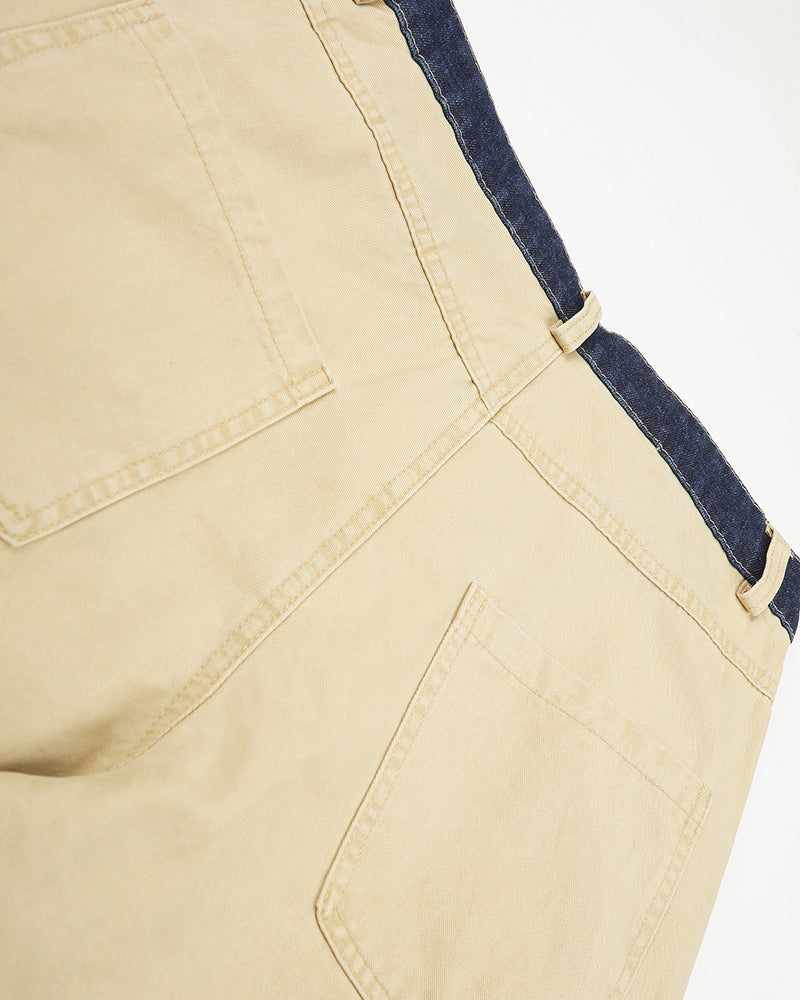 Color-block panelled cargo pants