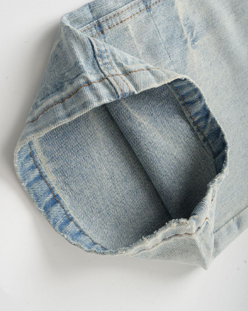 Distressed versatile jeans