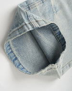 Distressed versatile jeans