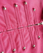 Washed-finish zip-up jacket