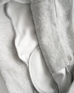 Double-breasted hooded sweatshirt