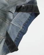 グラデーションルーズデニムショートパンツ