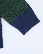 透かしプリントセーター