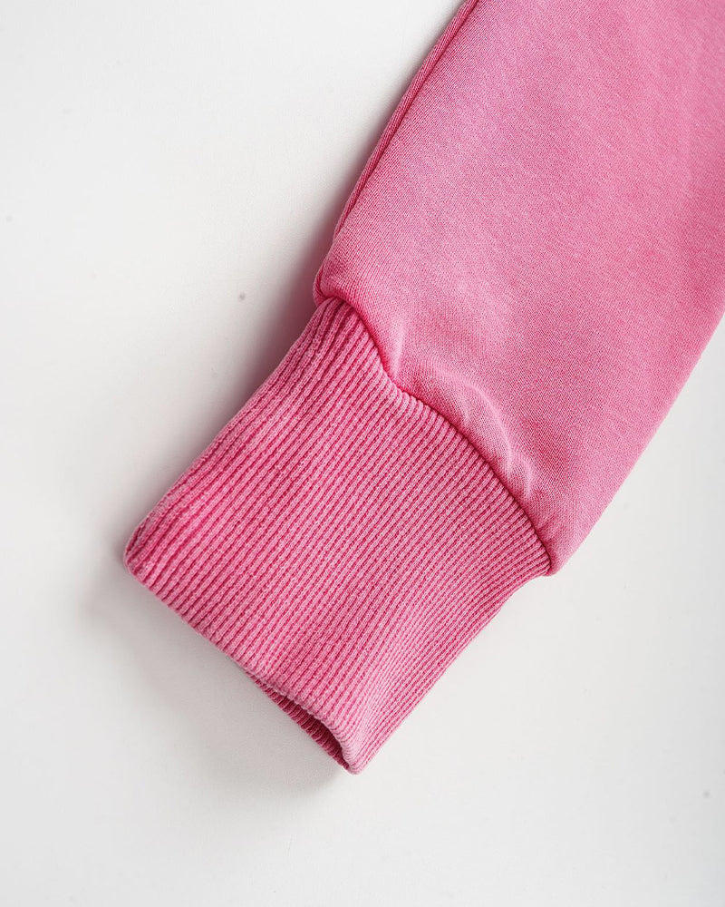 Washed-finish zip-up jacket