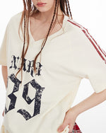 Letter print short sleeves