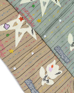 楽しい刺繍の半袖シャツ