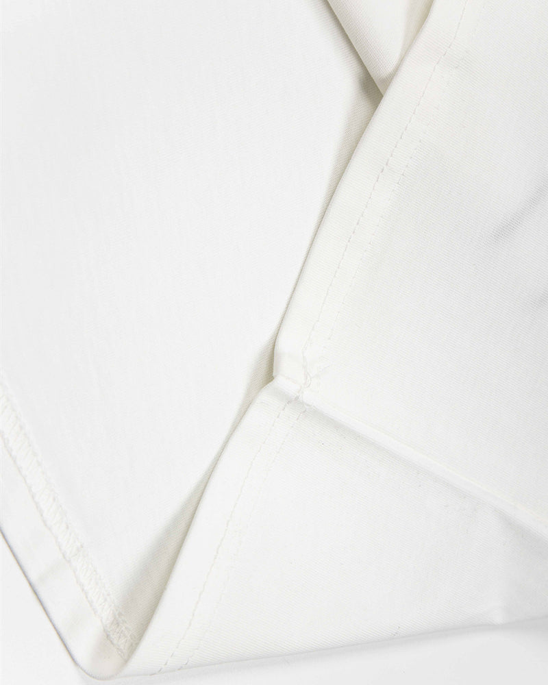 Contrast color fun short sleeves