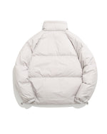 Solid color loose down jacket