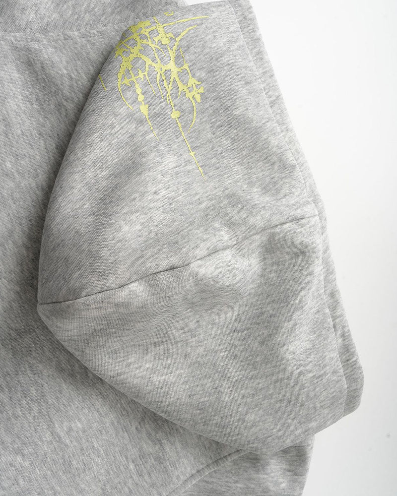 Double-breasted hooded sweatshirt
