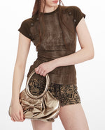 Short sleeves with patchwork design