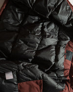 パッチワークコントラストカラーダウンジャケット