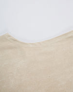 ゆったりとしたクルーネックベスト