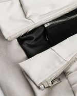 ヴィンテージウォッシュ加工のヘビーフードジャケット