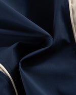 레트로 컬러블록 스탠드 칼라 재킷