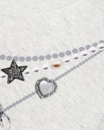 Retro pattern all-match short-sleeve