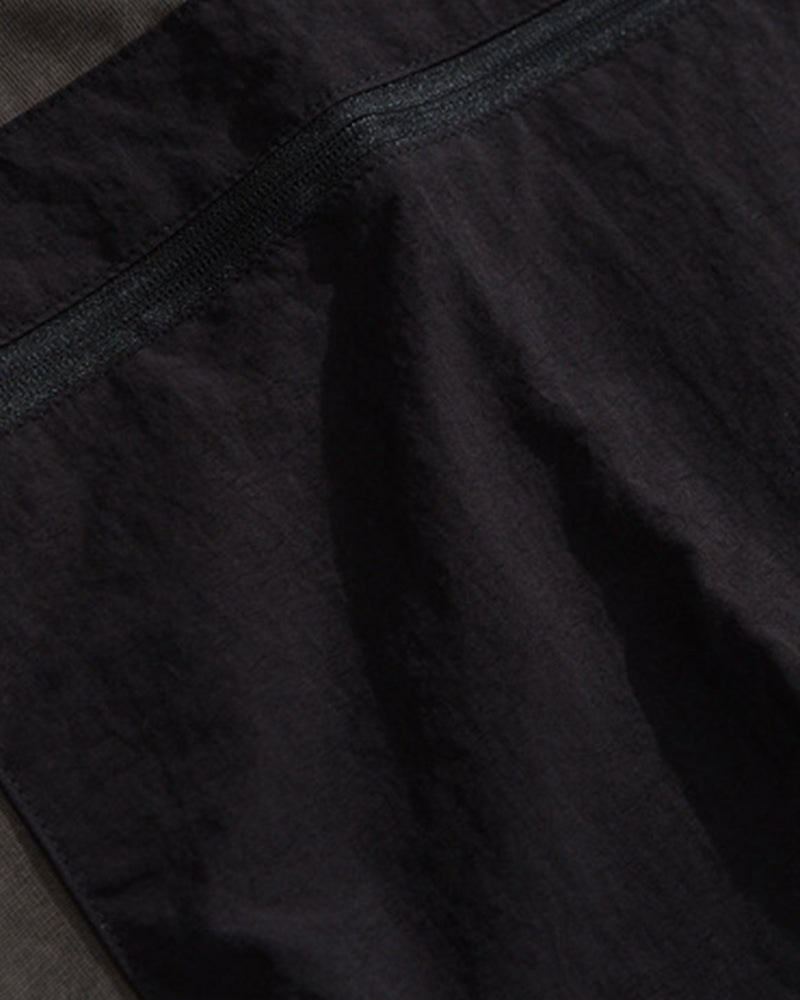 Spliced workwear short sleeves