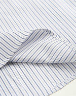 Blue and white striped shirt