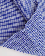 小花柄チェック柄半袖シャツ