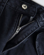 Washed work trousers